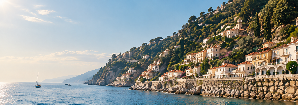 VDR woman by the Italian coast